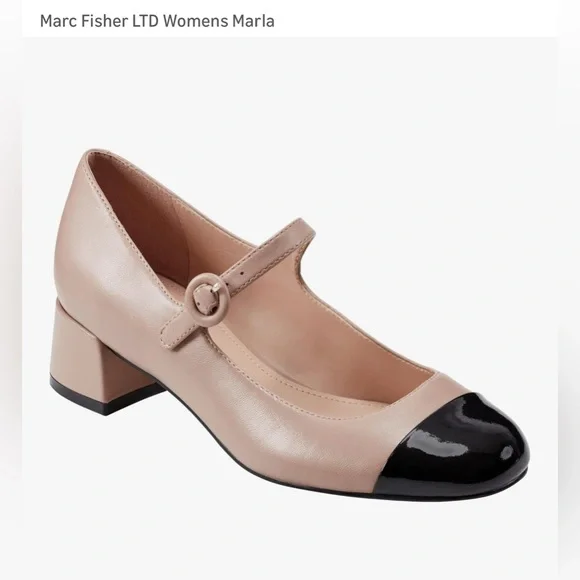 Marc Fisher Black and Tan Mary Jane Heels size 11M NWOT - Picture 7 of 10